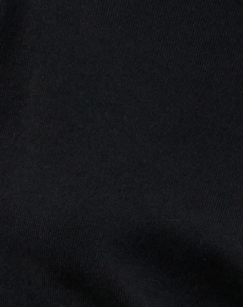Jalira Asymmetric Cinch Jumper in Black - Image 8
