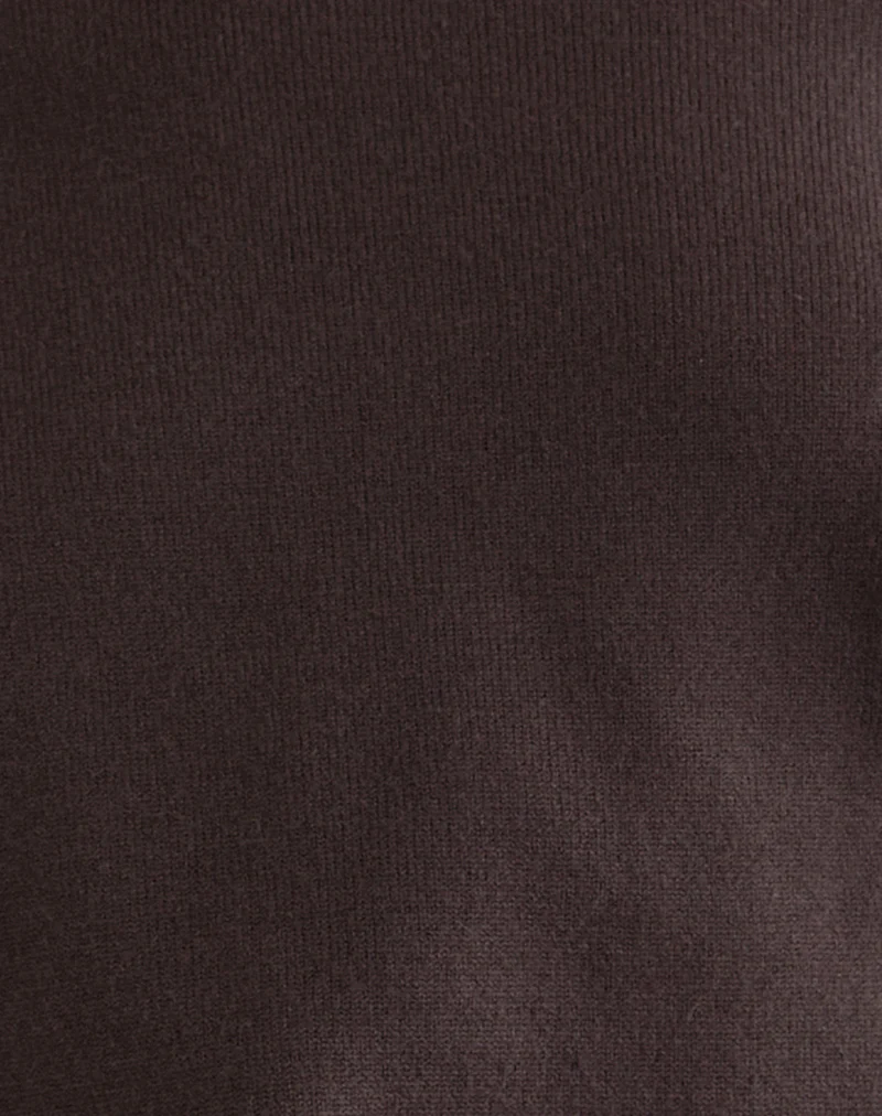 Jalira Asymmetric Jumper in Brown - Image 6