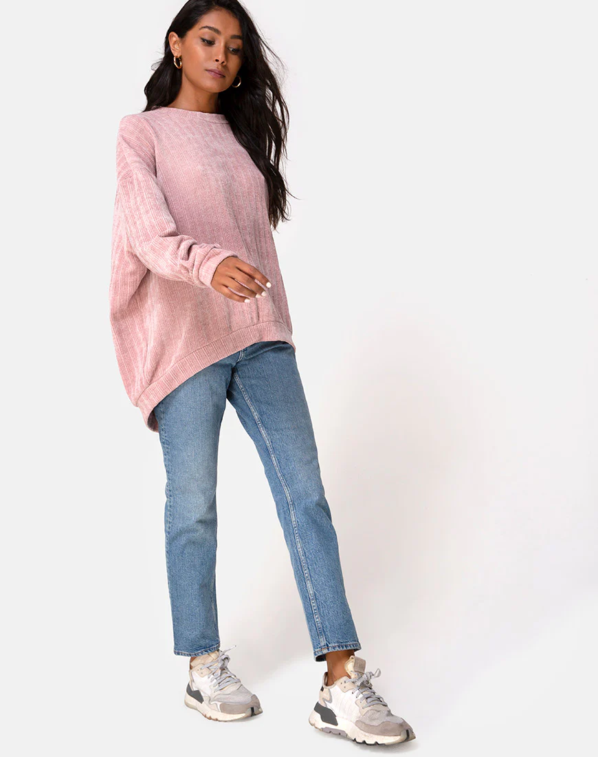 Jama Jumper in Knit Pink - Image 3