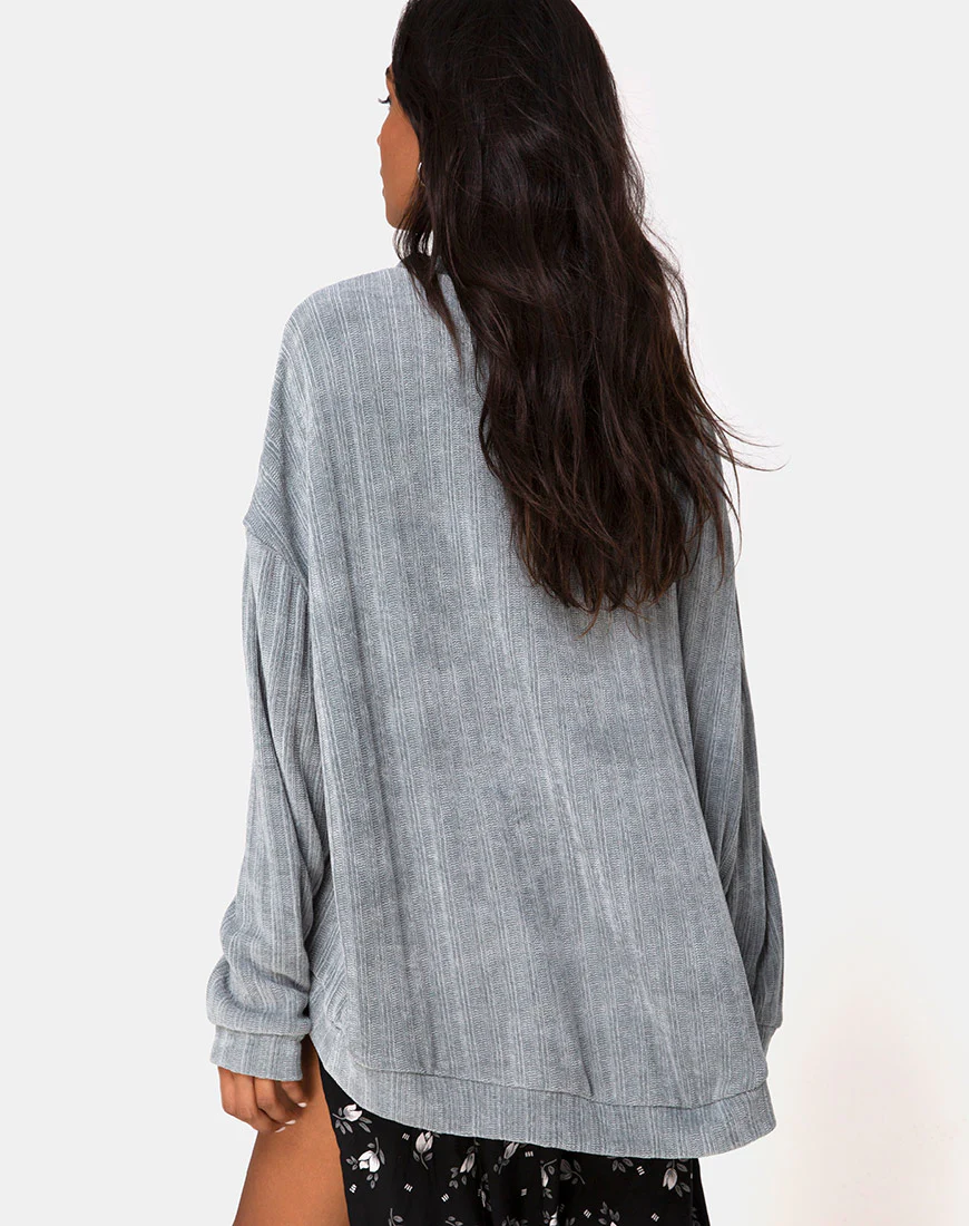 Jama Jumper in Knit Silver - Image 4