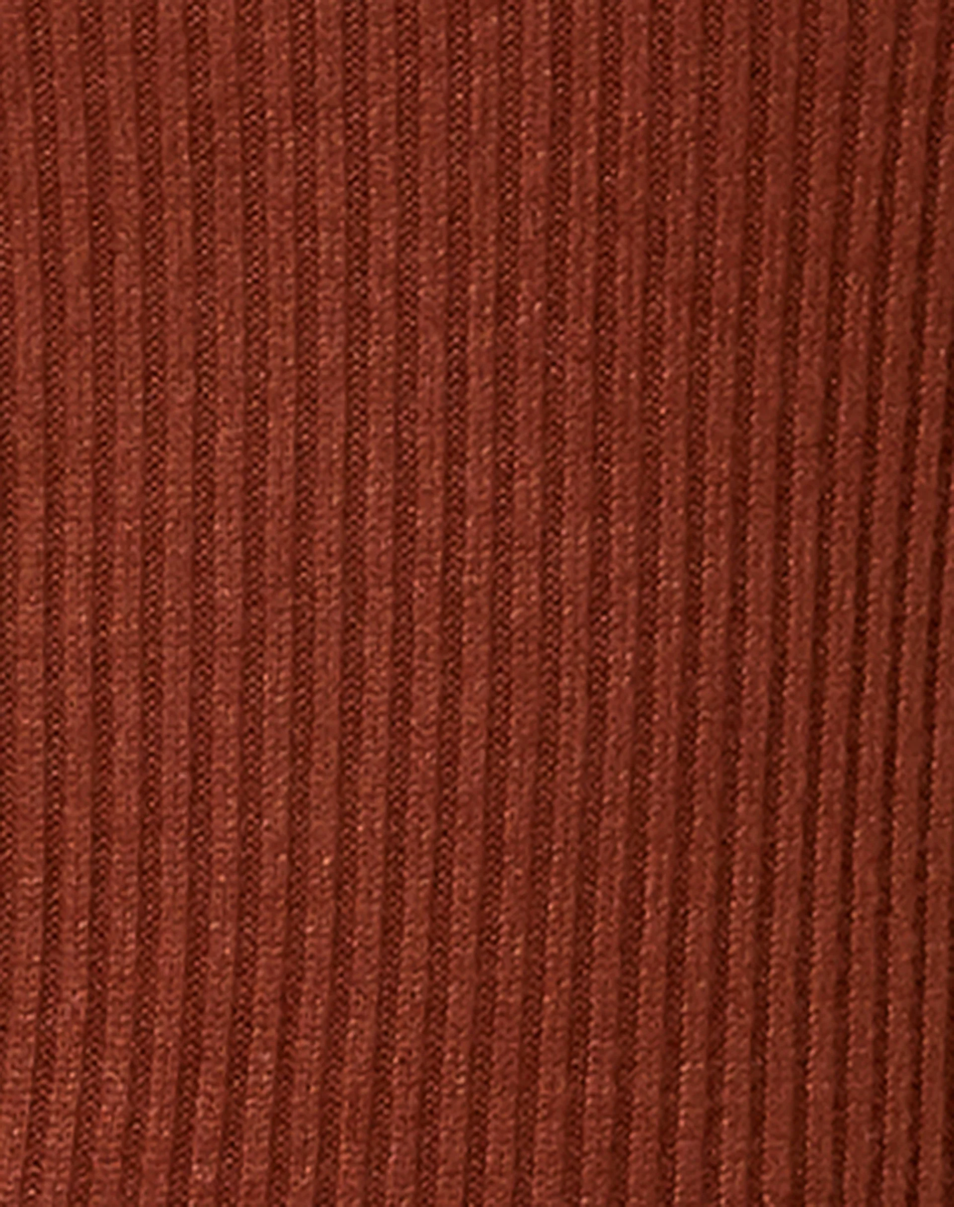 Jamaika Mini Dress in Rib Chocolate - Image 5