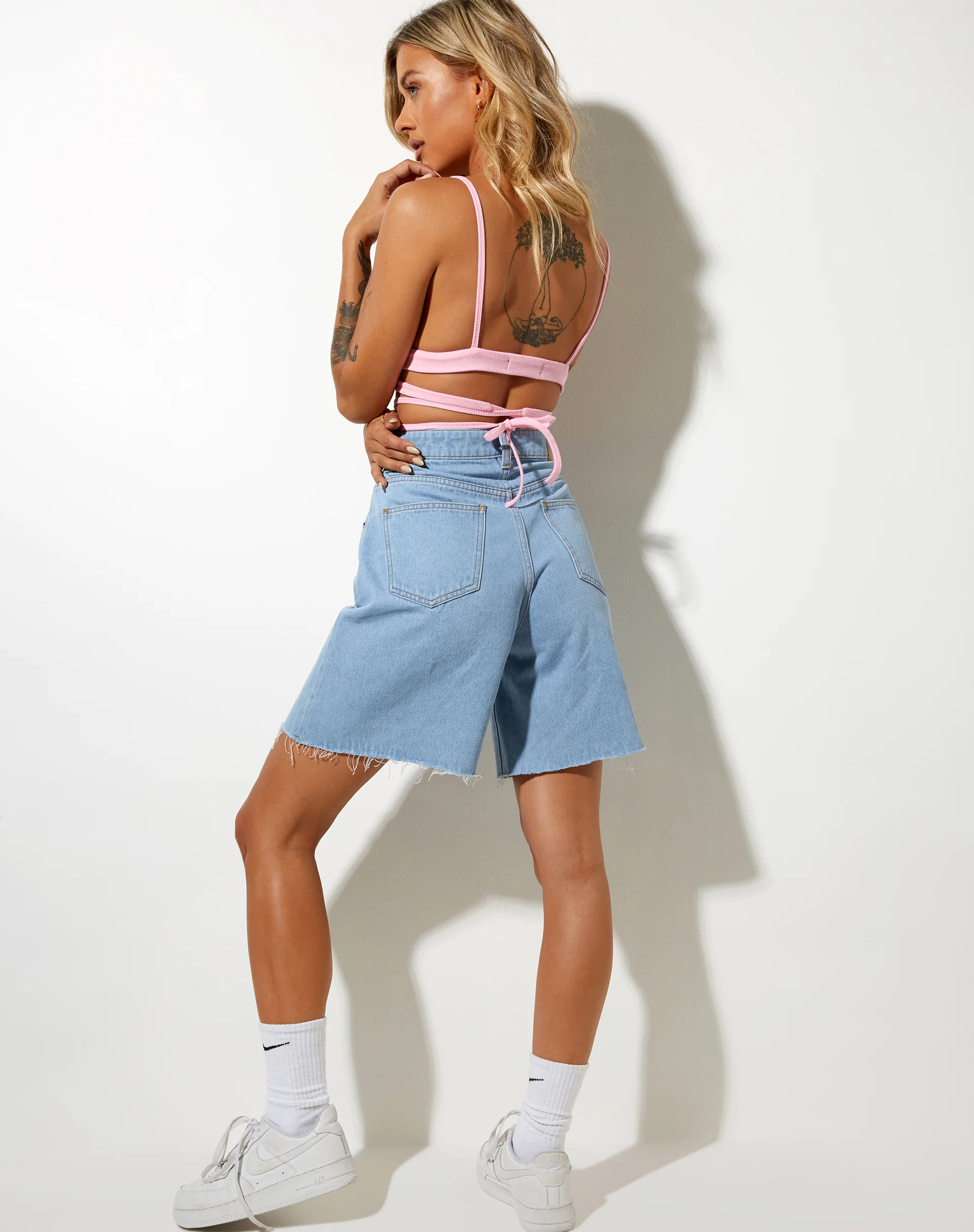 Jamaria Bralette Top in Baby Pink - Image 5