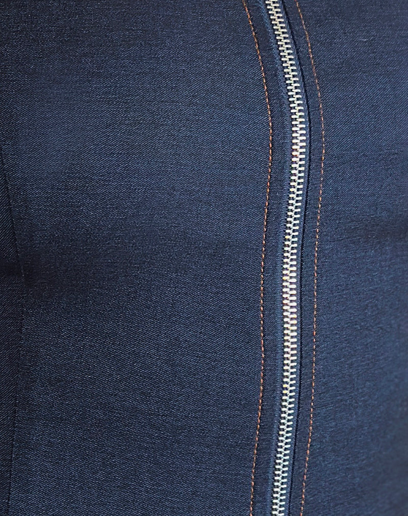 Janae Vest Top in Chambray Denim - Image 5