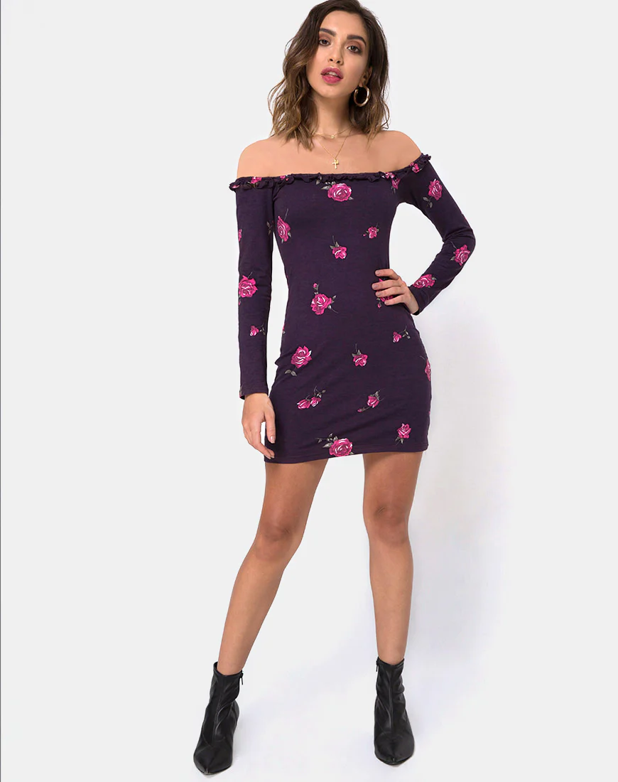 Janelis Bodycon Dress in Evening Rose - Image 3