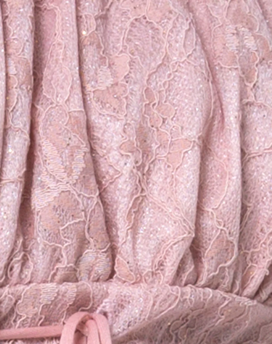 Janette Dress in Lace Rose - Image 5