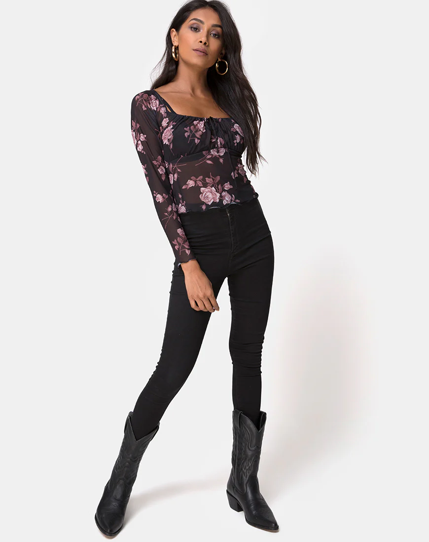 Janina Top in Dusky Rose - Image 3