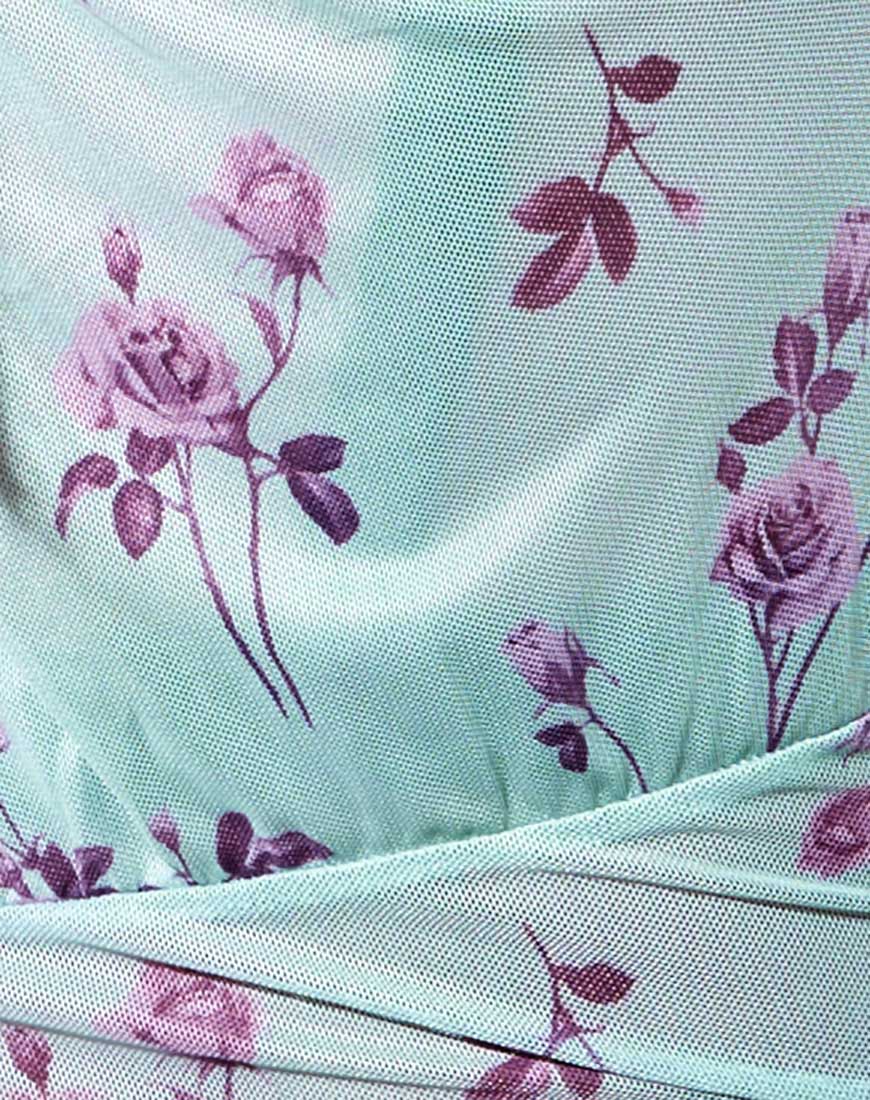 Janina Crop Top in Lilac Rose Khaki - Image 5