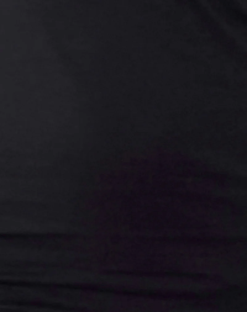 Janjisu Long Sleeve Lycra Bodycon Mini Dress in Black - Image 6