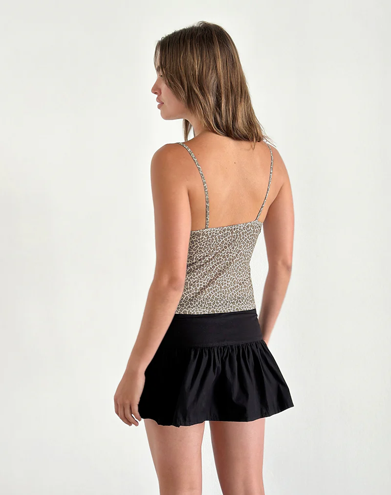 Jarita Cami Top in Dainty Leopard Light Brown - Image 4
