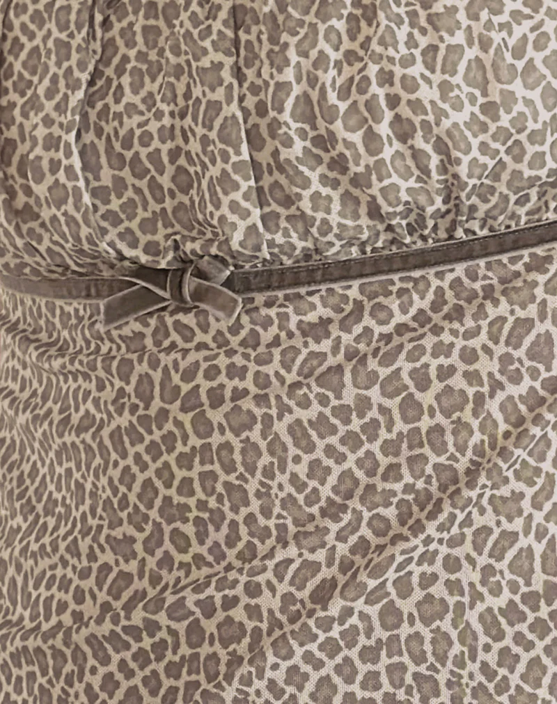 Jarji Blouse in Dainty Leopard Light Brown - Image 6