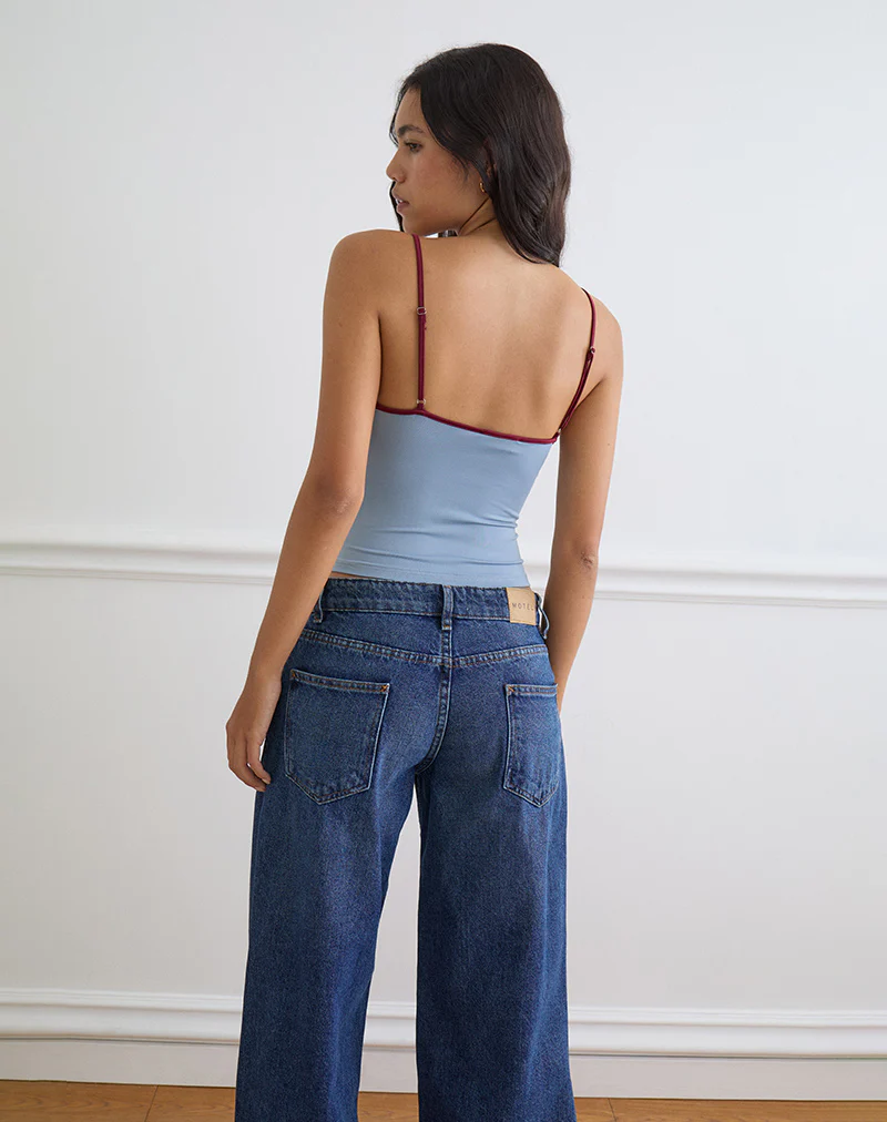 Jasila Vest Top in Blue - Image 4