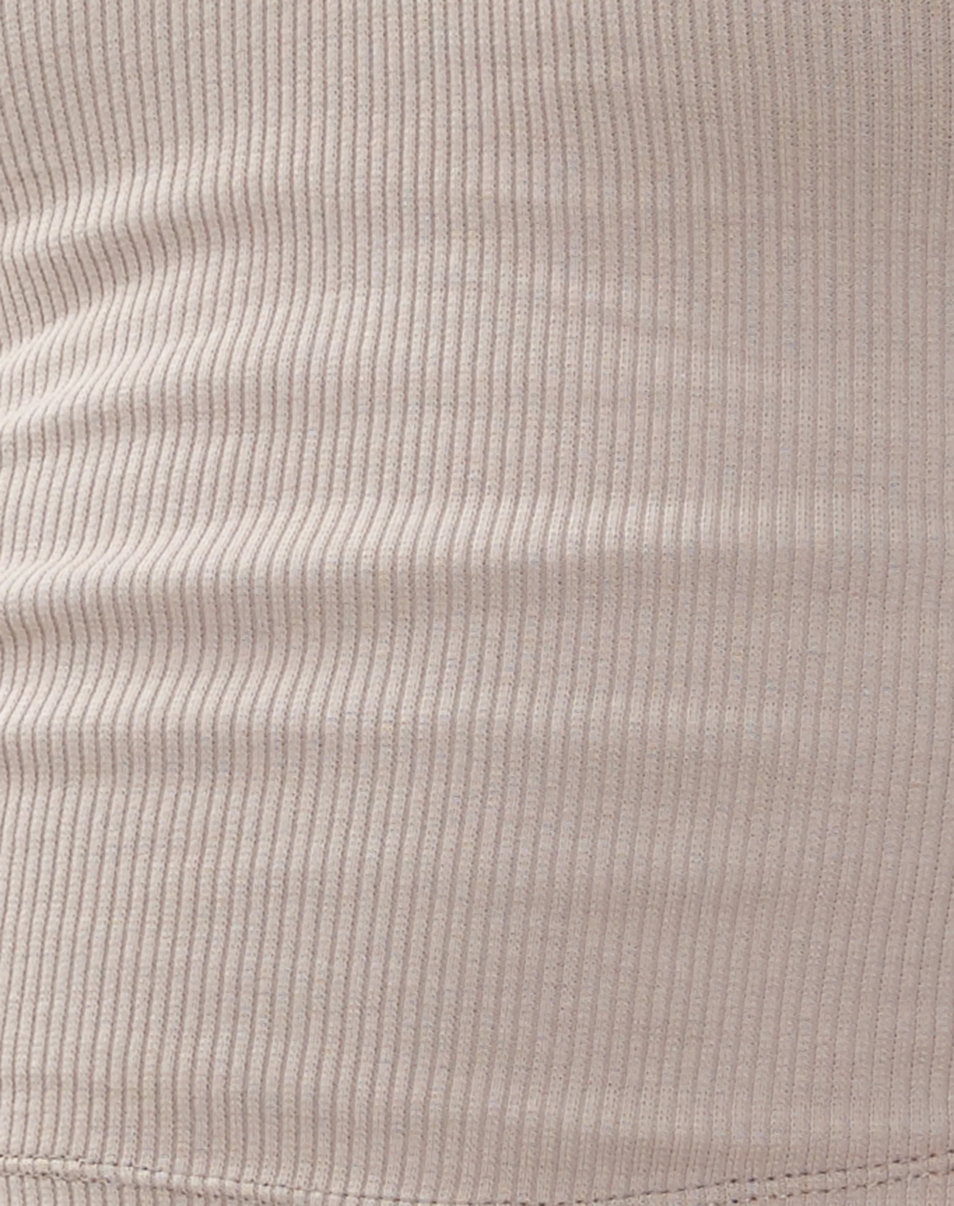 Jastio Vest Top in Oat Ribbed Jersey - Image 5