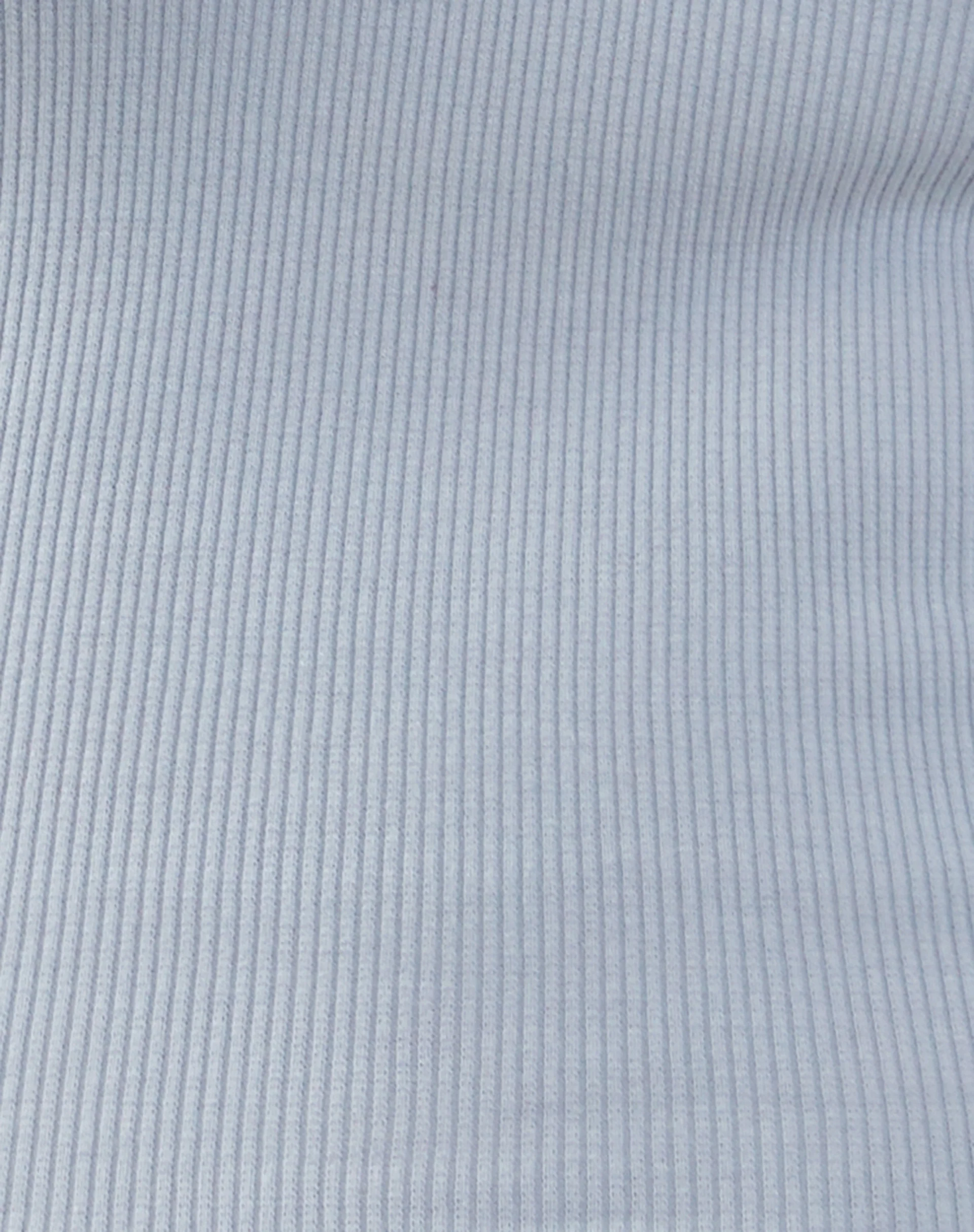 Jastio Ribbed Vest Top in Blue Grey - Image 5