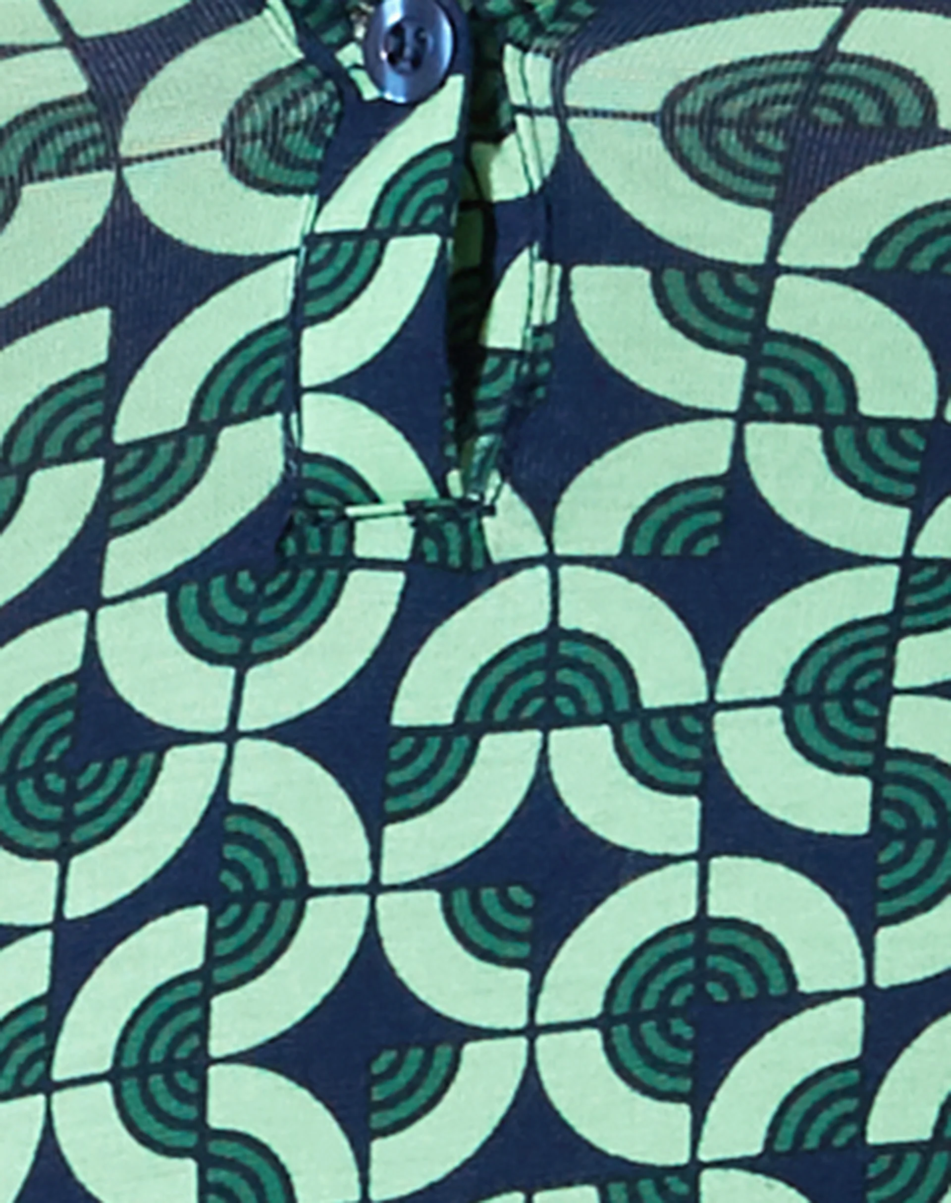 Javiera Mini Dress in Retro Tile Green - Image 8