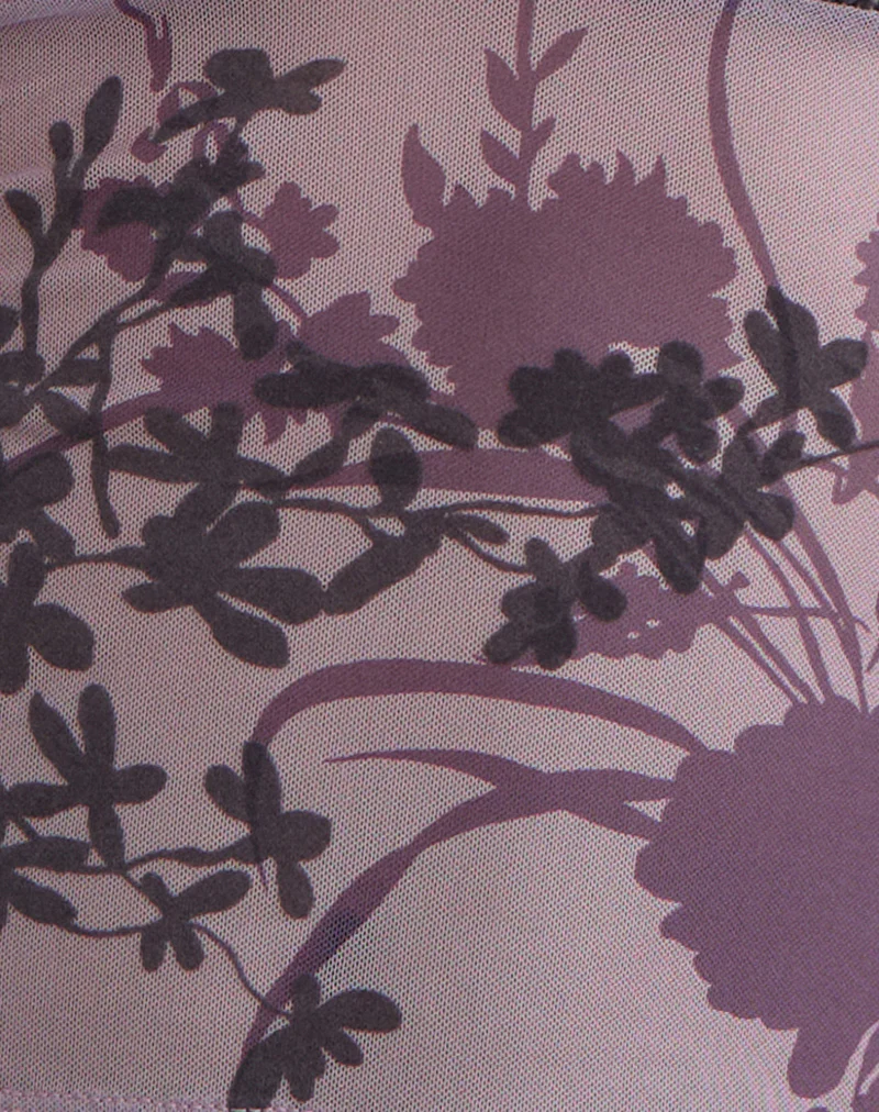 Jaydra Top in Flock Shadow Flower Purple - Image 6