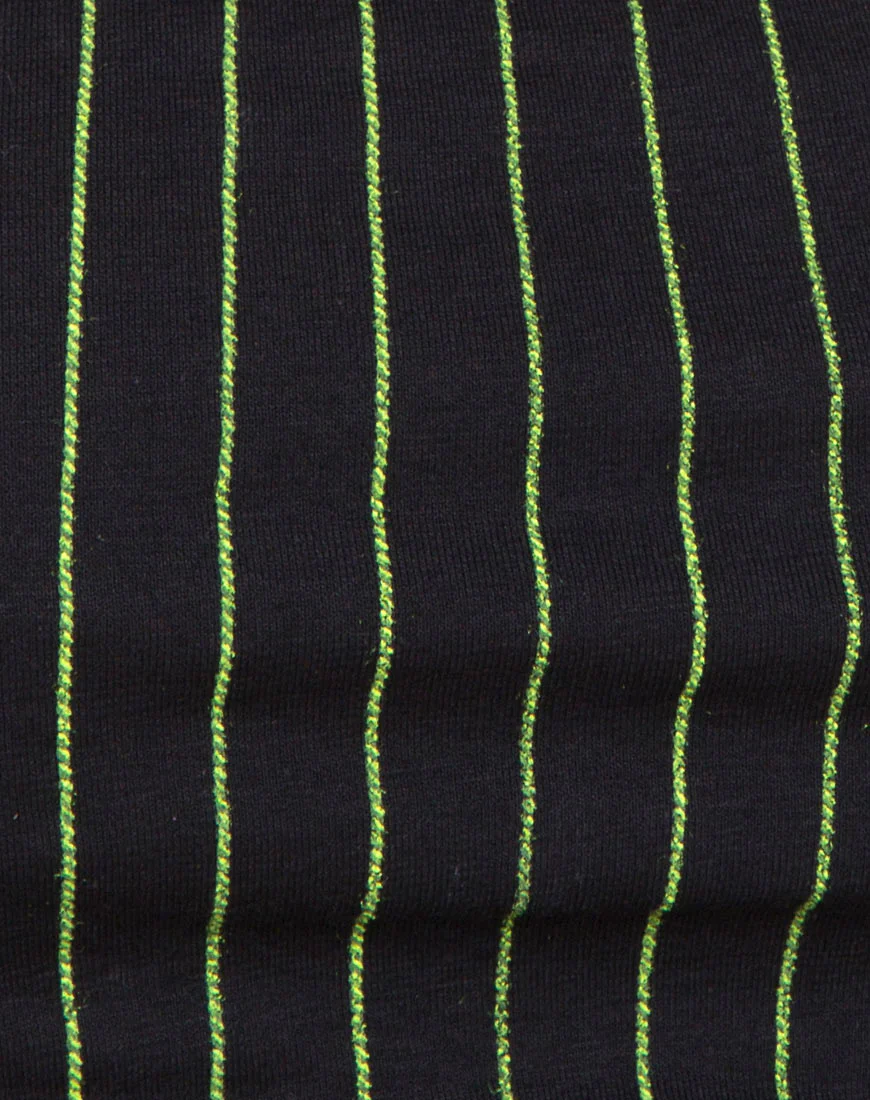 Jeevan Bandeau Top in Neon Pinstripe - Image 5