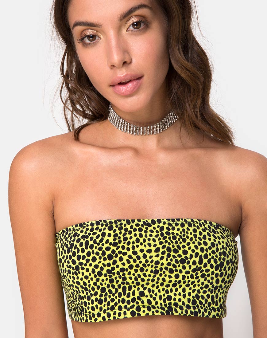 Jeevan Top in Wild Cat Yellow  X Princess Polly - Image 3