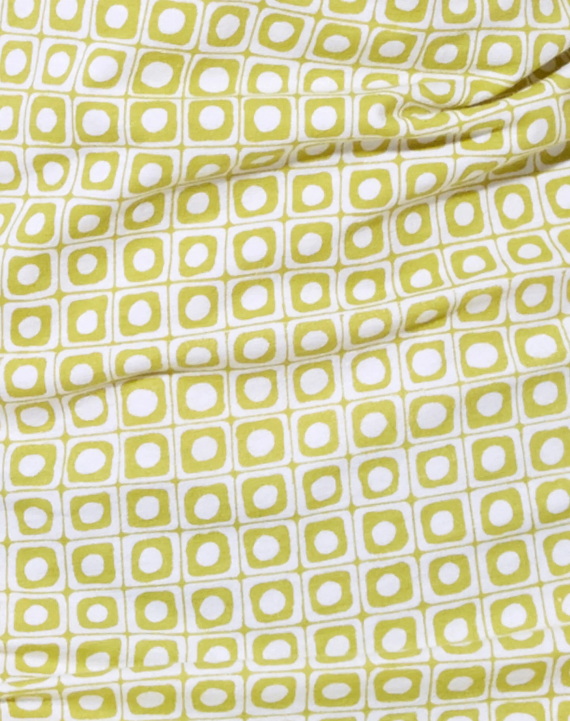 Jelita Mini Dress in Green Geo Retro - Image 5