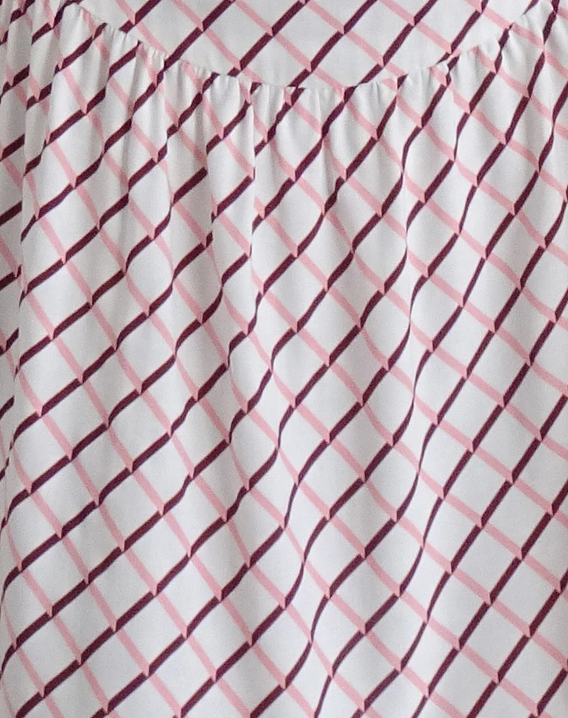 Jemima Mini Dress in Geometric Tile - Image 4