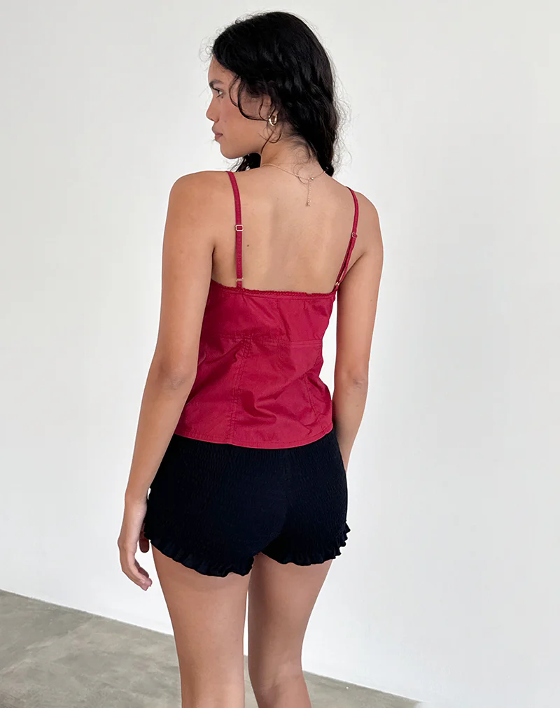 Jepuni Cami Top in Adrenaline Red - Image 4