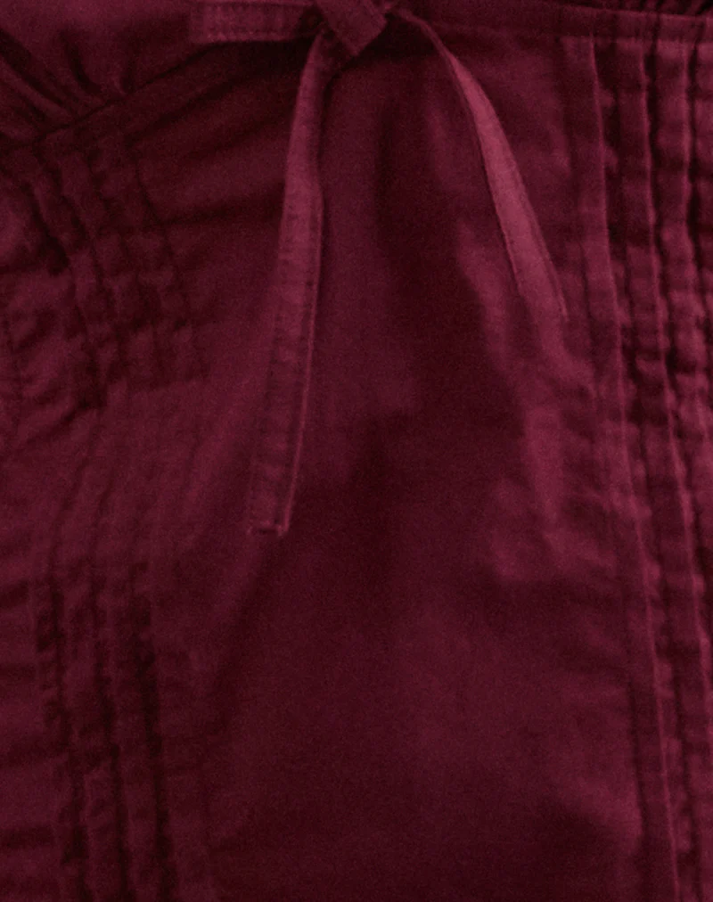 Jepuni Cami Top in Burgundy - Image 6