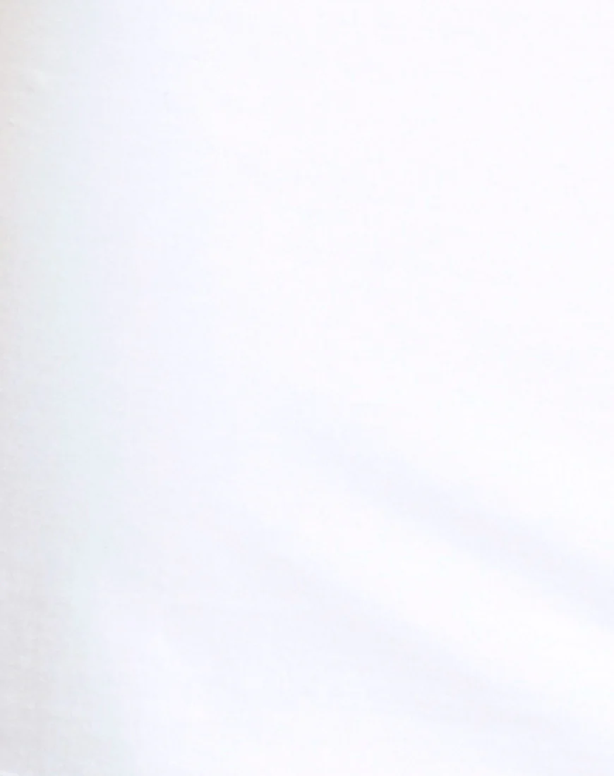 Jezabel Cut Out Dress in White - Image 4