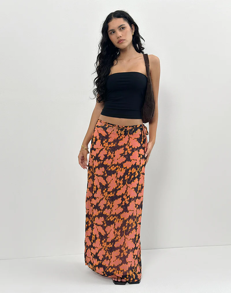 Jezza Slip Maxi Skirt in Furnishing Floral - Image 2