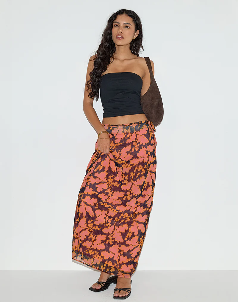 Jezza Slip Maxi Skirt in Furnishing Floral - Image 5