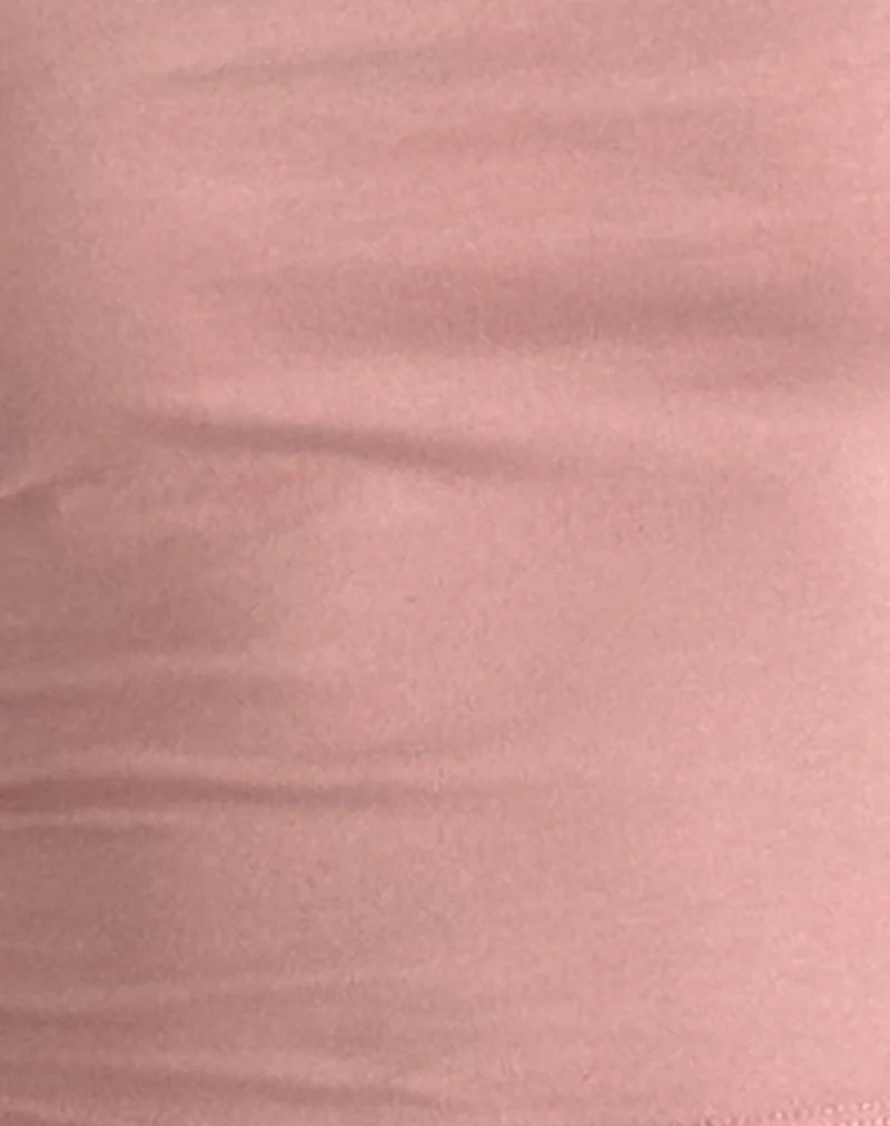 Jiniso Crop Top in Pink Lady with Ivory Bows - Image 6