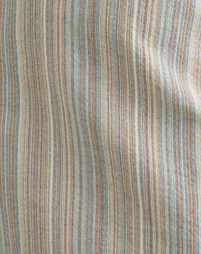 Jioner Mini Dress in Stripe Yellow with Lining - Image 6