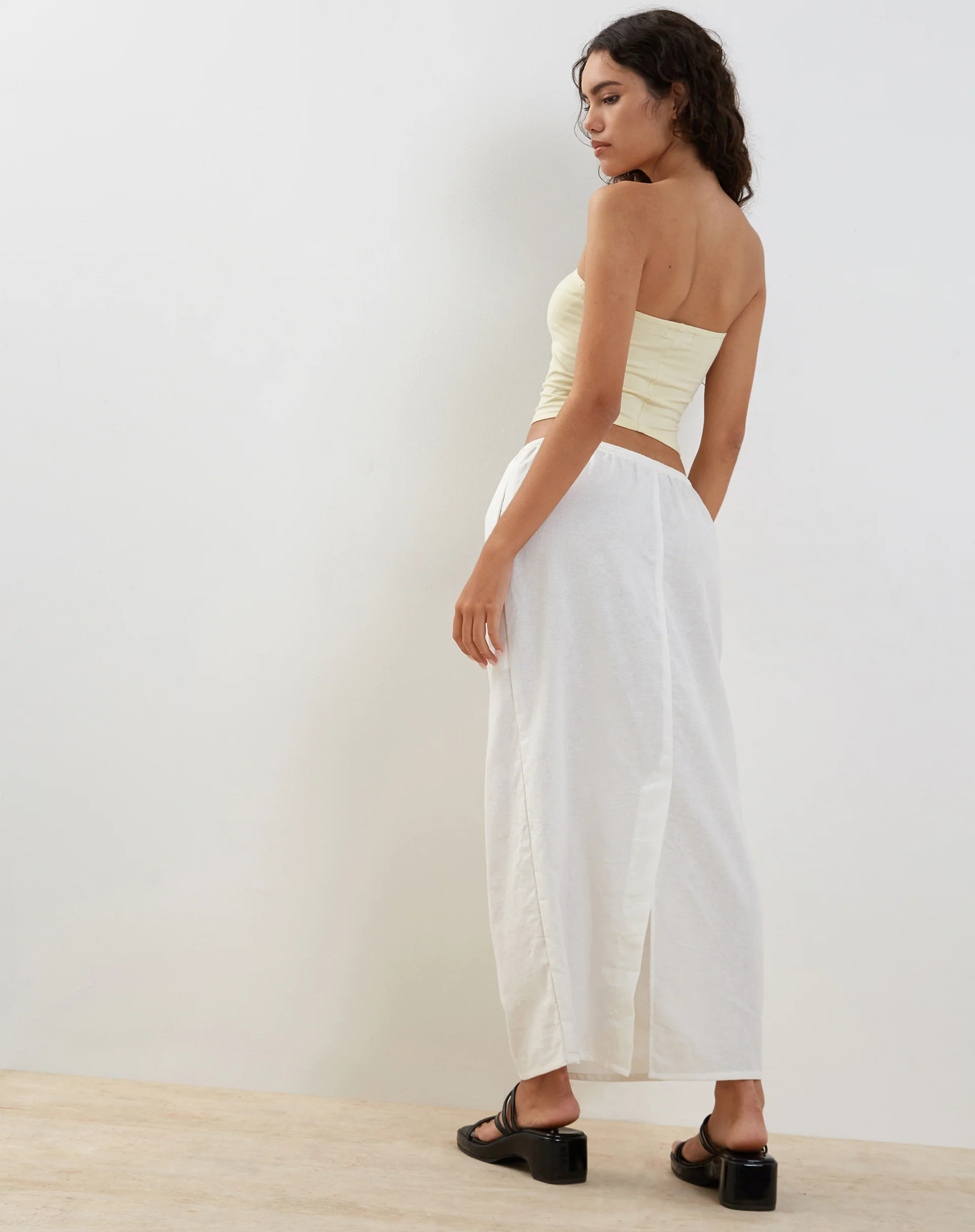 Joelene Maxi Skirt in White - Image 5