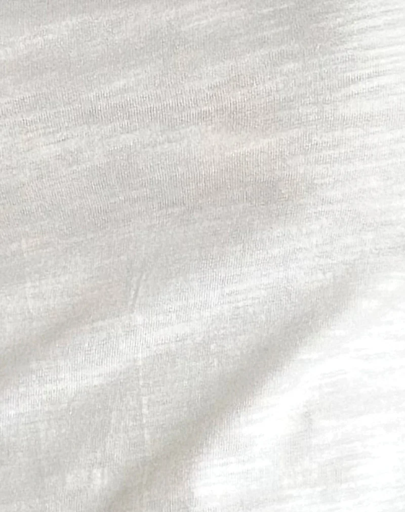 Jojes Jersey Tee Top in White - Image 5