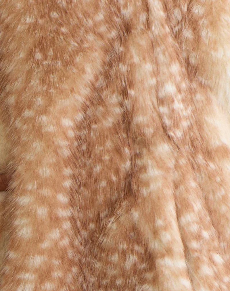 Joji Jacket in Beige Bambi Print - Image 5