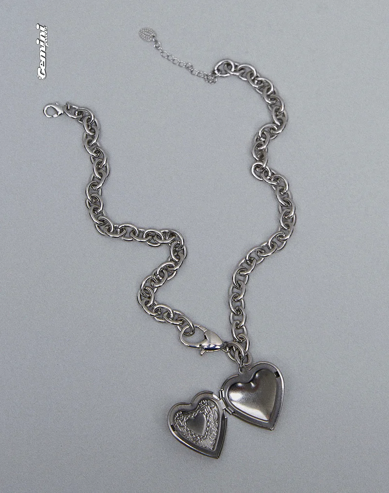Jude Chunky Heart Necklace by Gemini Jewels - Image 5