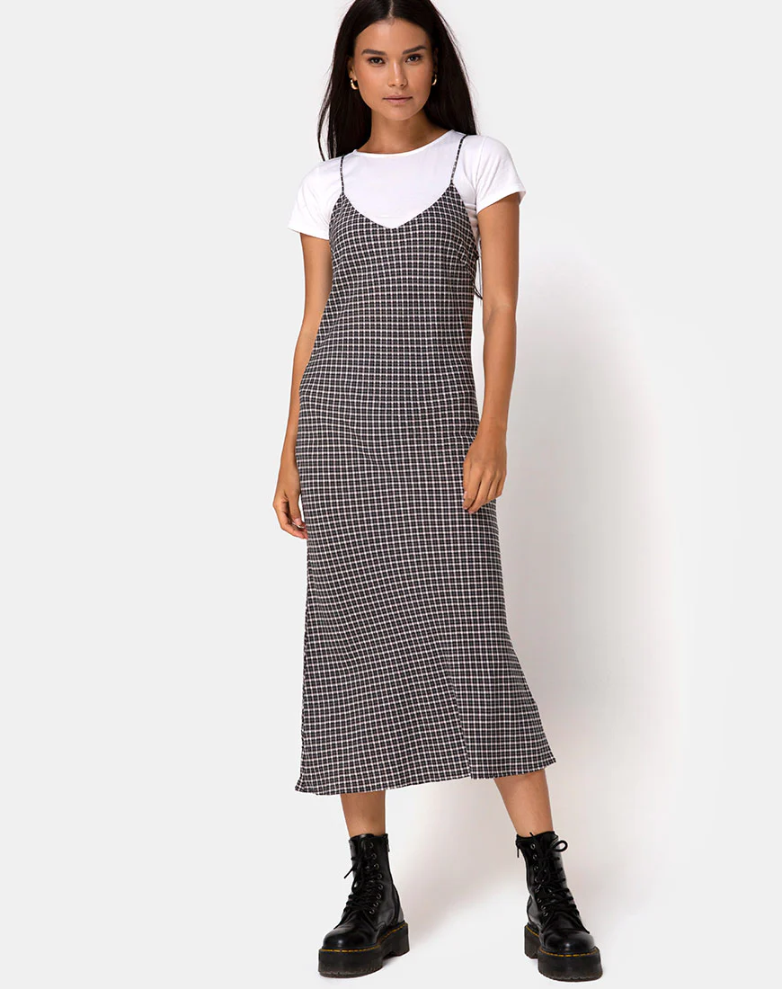 Juvina Dress in Check It Out Black - Image 3