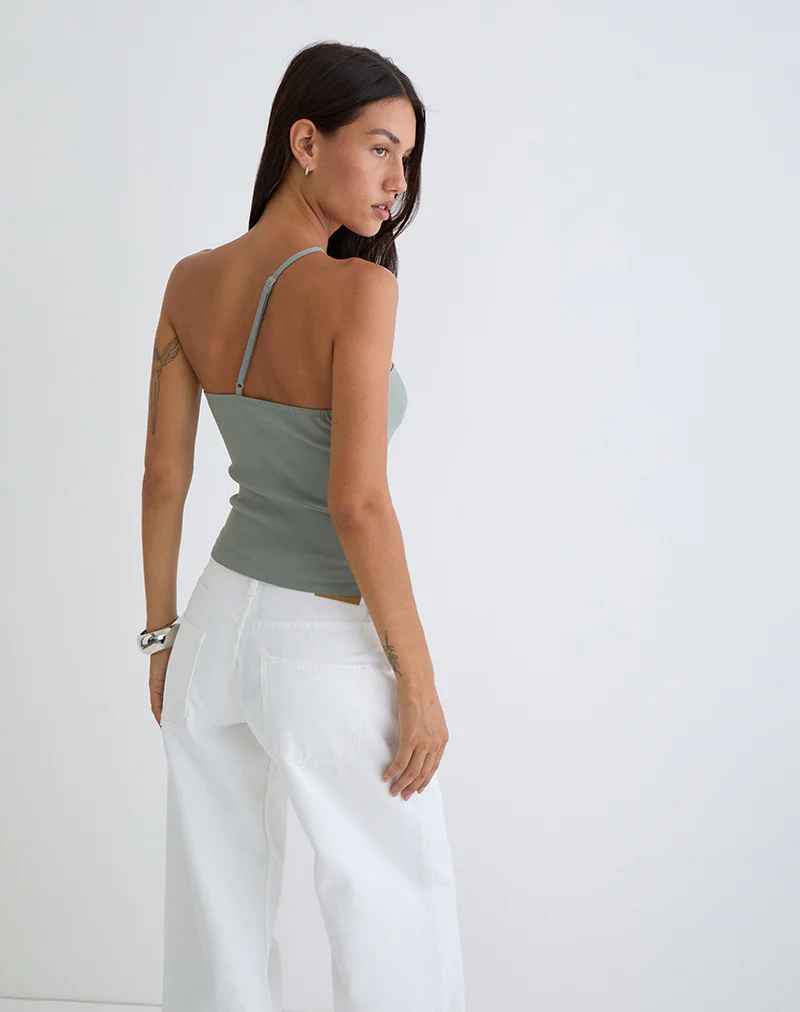 Kacya Asymmetric Top in Grey - Image 5