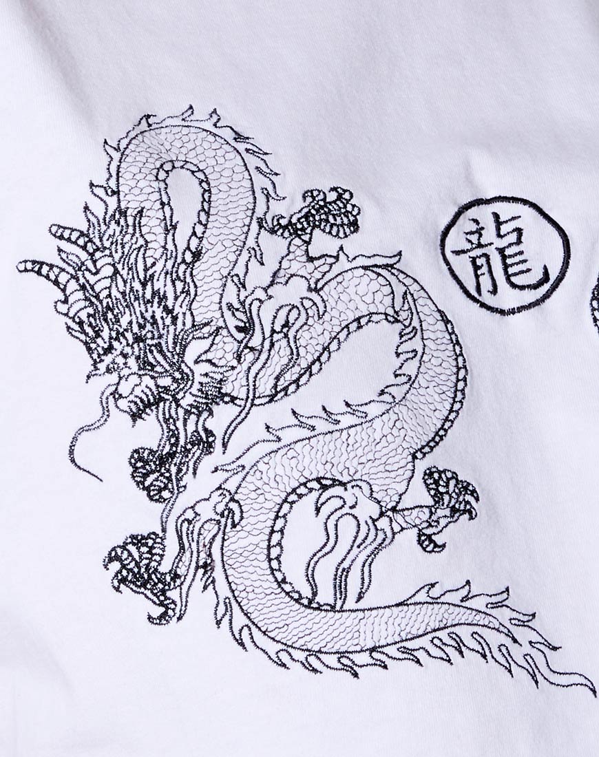Kai Tee in White Yin Yang Dragon Embro - Image 5