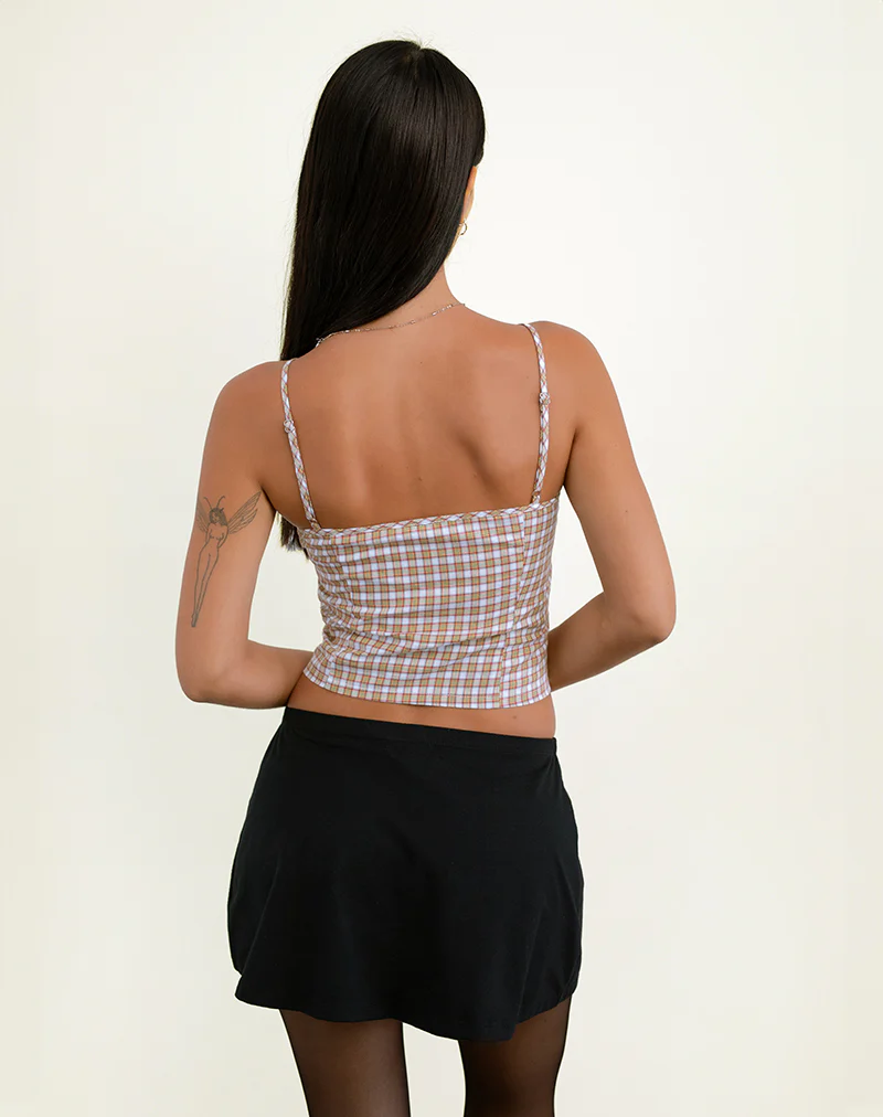 Kaita Cami Top in Red and Yellow - Image 3
