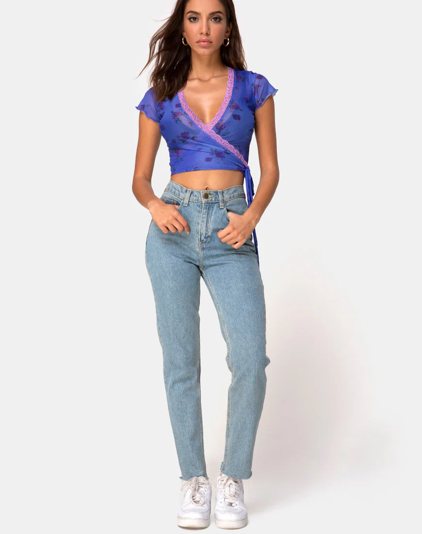 Kalia Top in Lilac Rose with Lilac Lace - Image 3