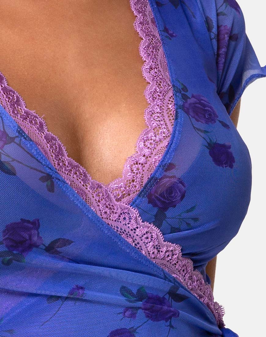 Kalia Top in Lilac Rose with Lilac Lace - Image 5
