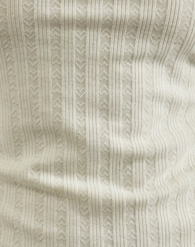 Kalinda Vest Top in Pointelle Ivory - Image 6