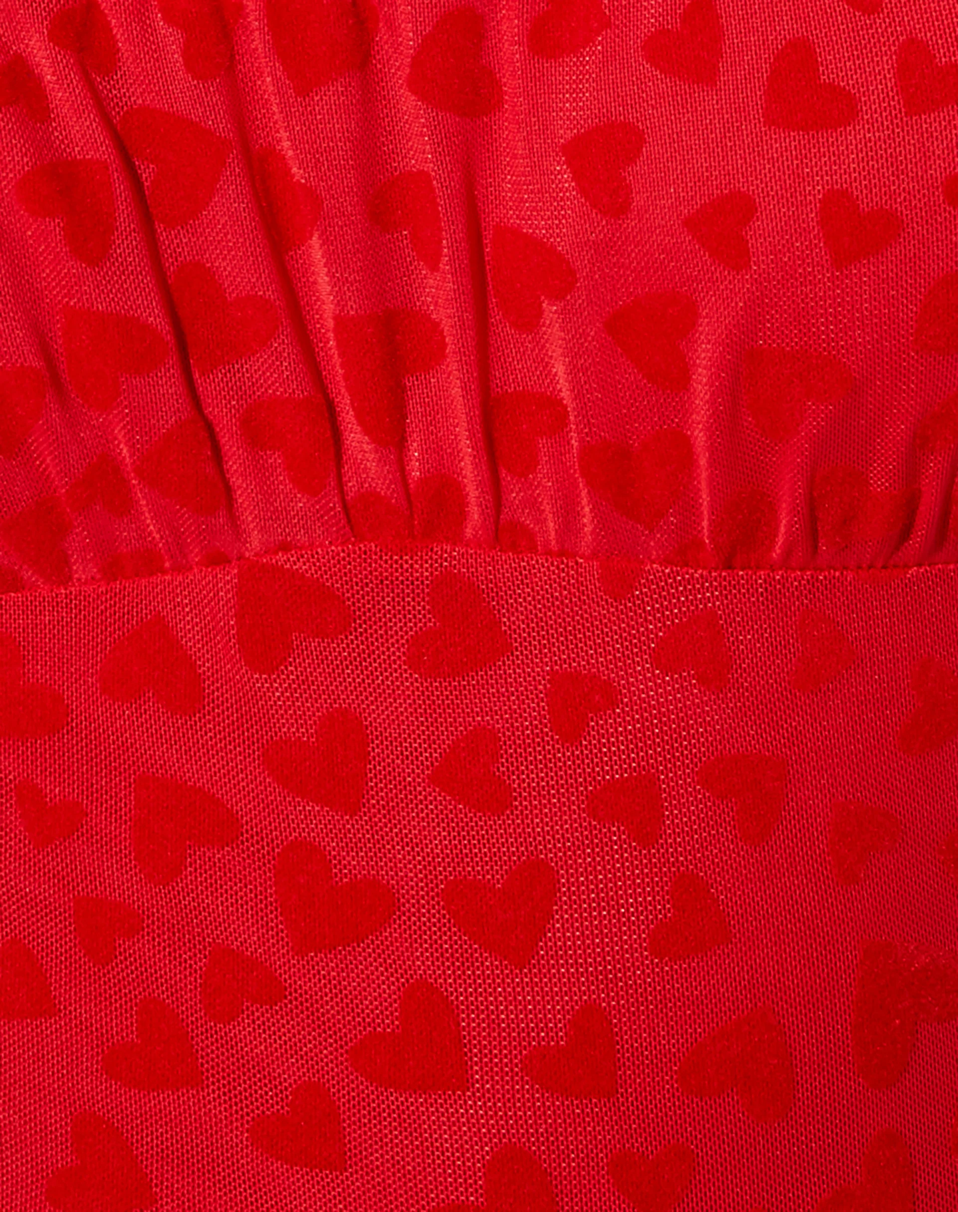 Kalos Cami Top in Red Mesh Red Heart Flock - Image 6