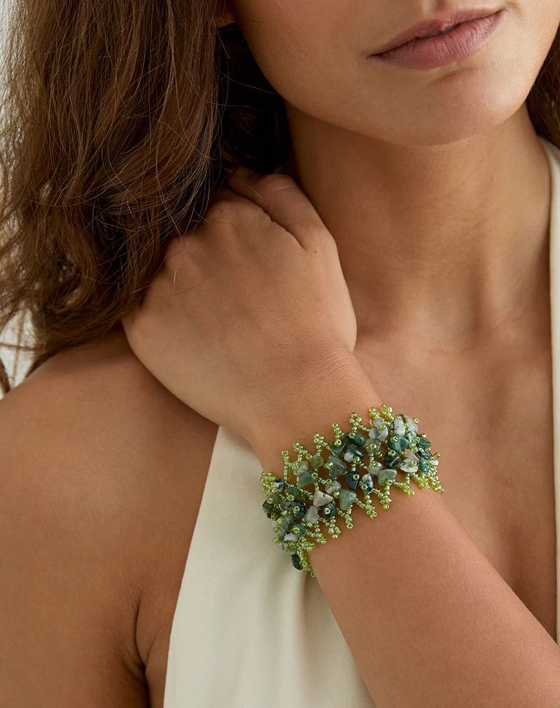 Kanau Bracelet in Green - Image 4
