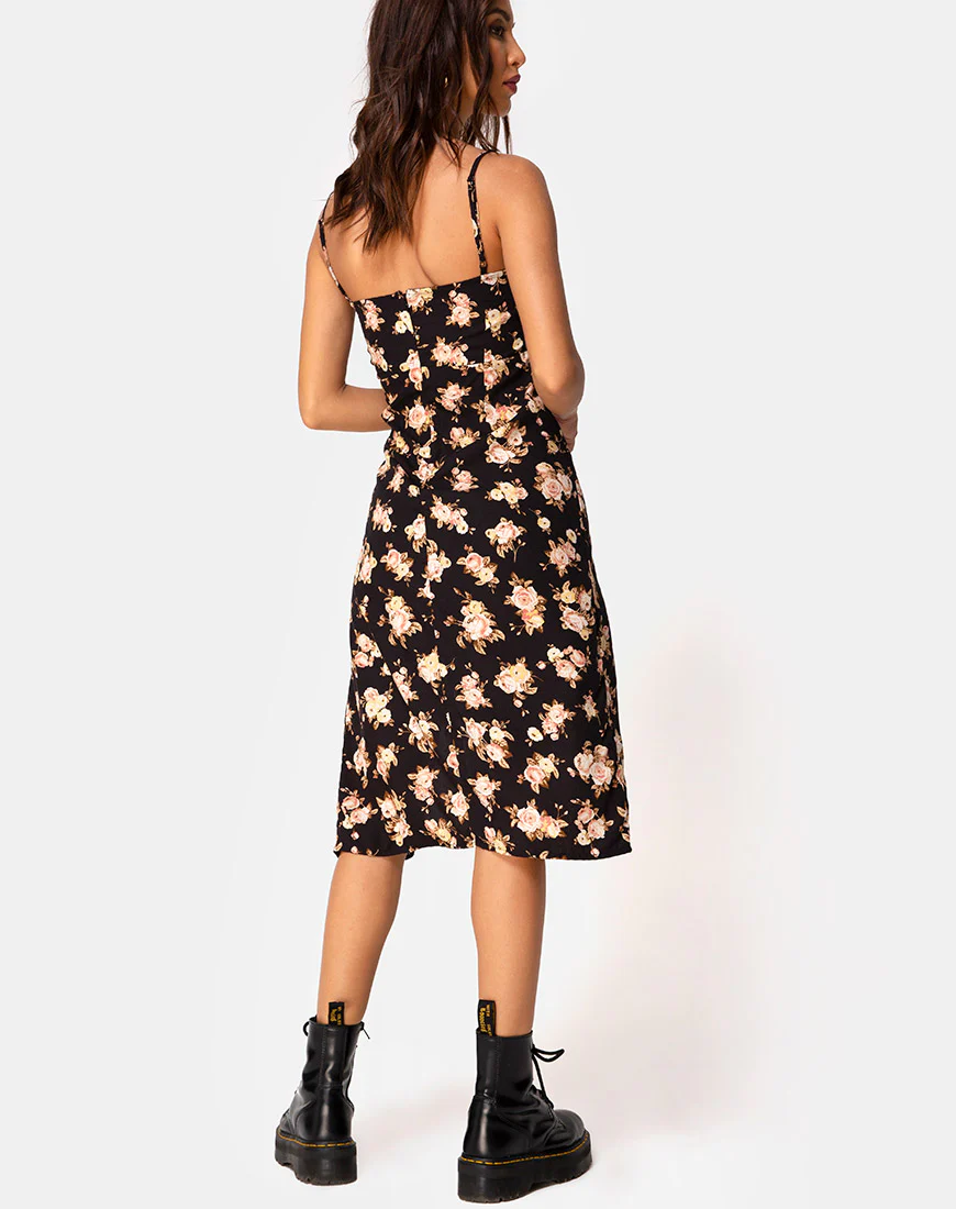 Kaoya Midi Dress in Antique Rose - Image 4