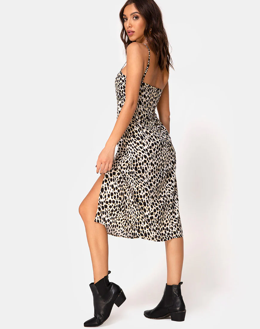 Kaoya Midi Dress in Cheetah - Image 2