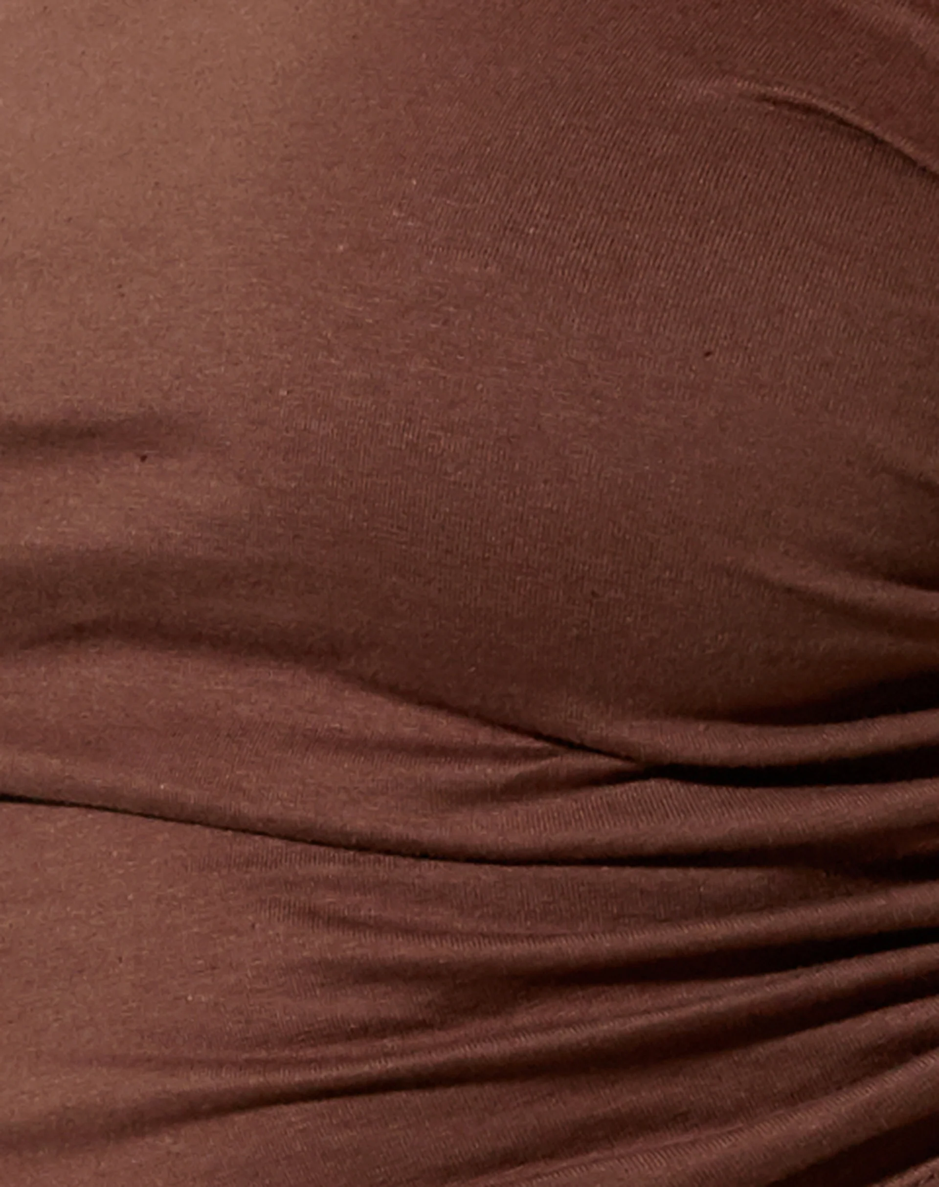 Kara Crop Top in Lycra Deep Mahogany - Image 6