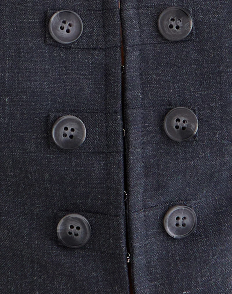 Kariso Corset Top in Tailoring Grey Blue - Image 6