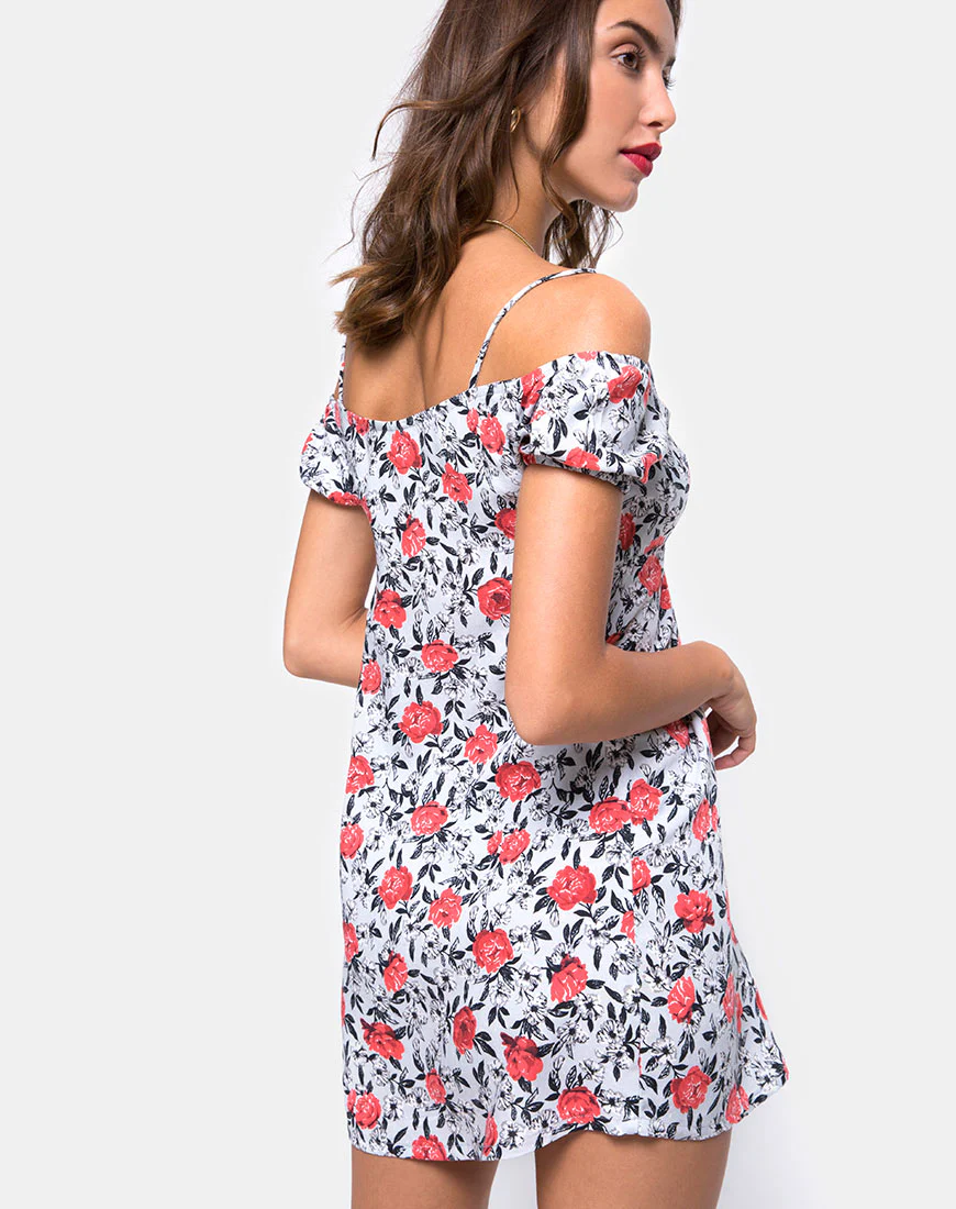 Karoo Mini Dress in Blooming Rose - Image 2