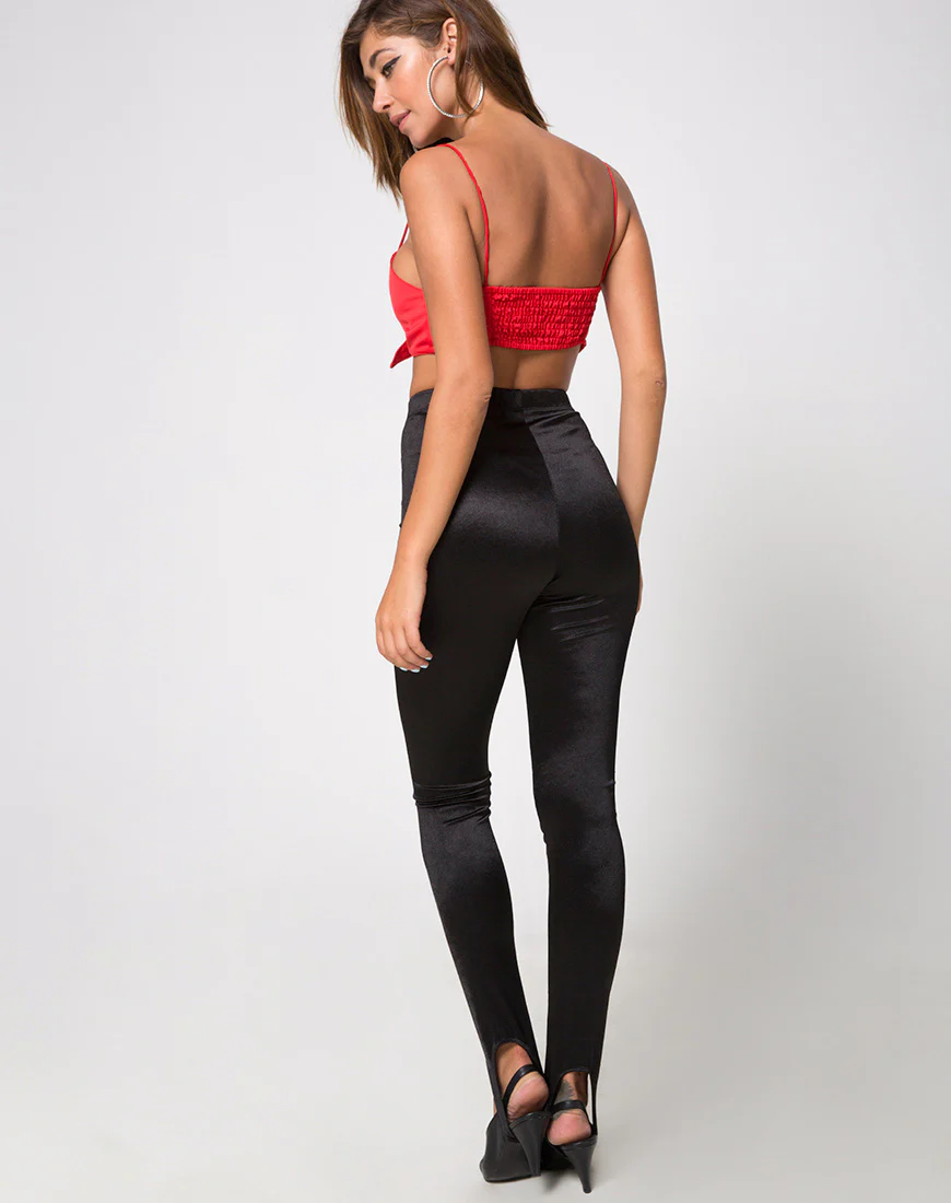 Kasen Bralet in Satin Red - Image 4