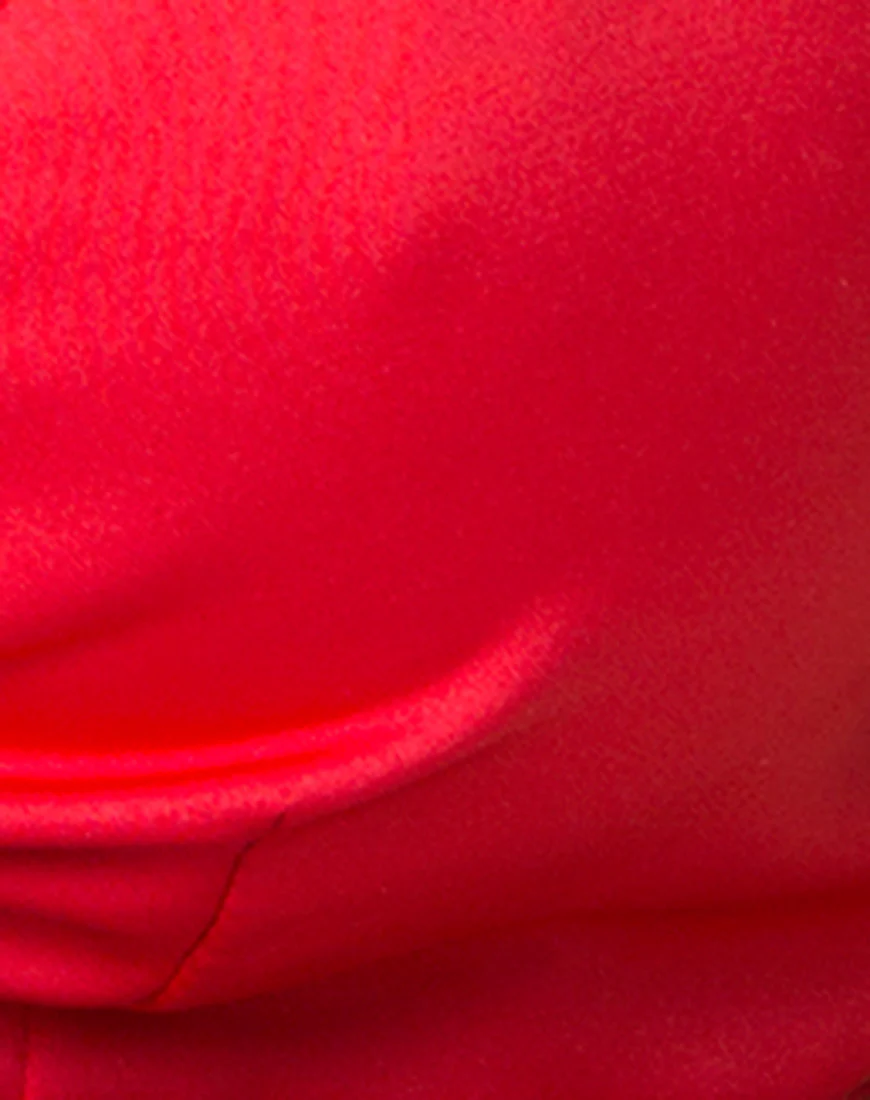 Kasen Bralet in Satin Red - Image 5